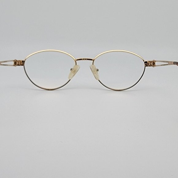 Fendi F43 Tortoise GEP Gold Electro Plated Eyeglasses Frame Italy 54-18-135